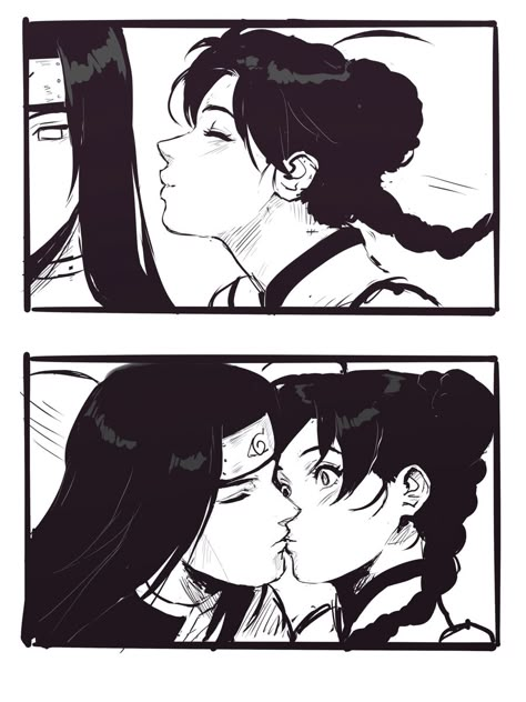 Neji X Tenten, Tenten Naruto, Neji And Tenten, Neji Hyuga, Naruto Wallpapers, Naruto Couples, Ten Ten, Naruto Fanart, Naruto Comic