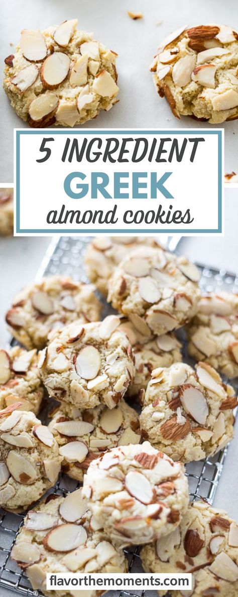 Toasted Almond Cookies, Almond Egg White Cookies, Recipes With Almond Flour Desserts, Almond Slivers Recipes, Greek Almond Dip, Keto Almond Cookies Recipes, Almond Flour Passover Desserts, Recipes That Use Almond Flour, Gluten Free Almond Paste Cookies