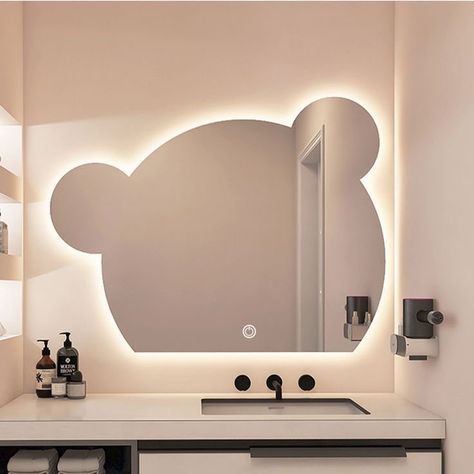 Mirror Models Design, Mirror Shapes Design For Bathroom, Different Mirror Shapes, Toilet Mirror Design, Mirror Shapes Design, Led Mirror Bedroom, Toilet Mirrors, Kids Room Mirror, Espejos Aesthetic