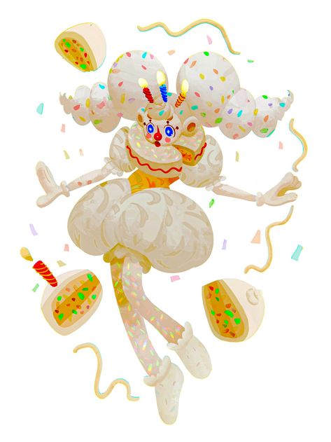 Cute Clown, Funfetti Cake, A Clown, 영감을 주는 캐릭터, Art Block, Art Inspiration Drawing, Funky Art, Cartoon Art Styles, Cartoon Character