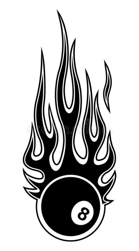 8 Ball On Fire Tattoo, 8 Ball Illustration, Billiard Drawing, 8 Ball Pool Logo, 8 Number Design, Billiard Tattoo, Pool Ball Tattoo, 8 Ball Icon, 8 Tattoo Number