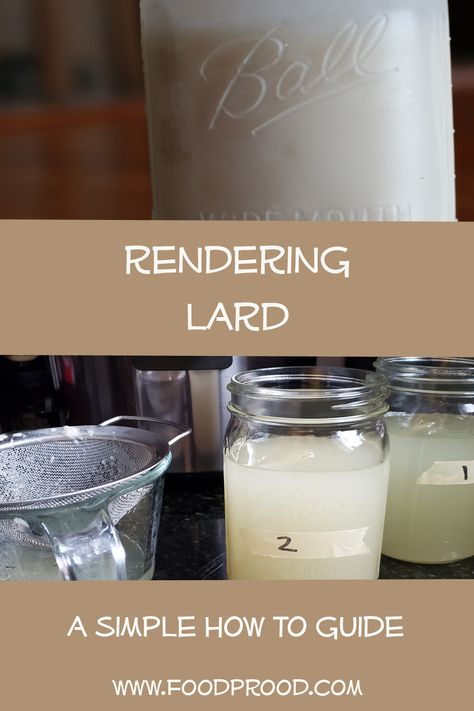 Using your crockpot learn how to render lard, lard is great for sauting and creating delicious pie crust Render Lard, Rendering Lard, How To Render, Dry Beans, Simple Organic, Food Security, Delicious Pies, Real Ingredients, Dried Beans