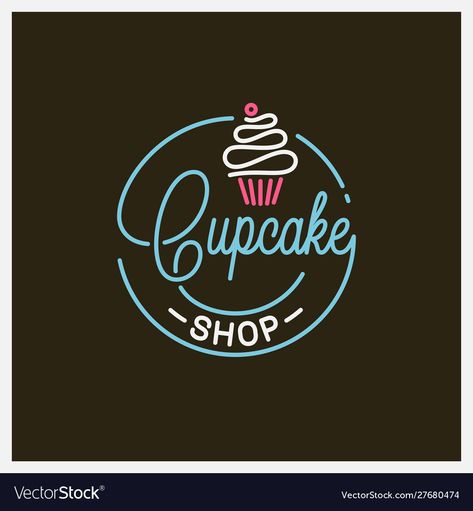 Cupcake Shop Logo, Cupcake Logo Design Ideas, Bakehouse Logo, Logo Cake Design, Bake Shop Logo, Beer Bottle Logo, Cupcakes Logo, Cake Shop Logo, Kc Logo