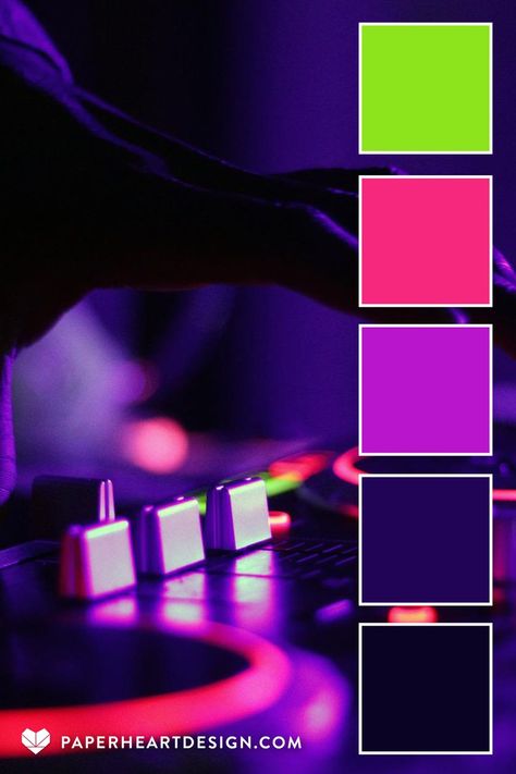 Neon Sign Color Palette, 80s Color Palette Retro Neon, Dark And Neon Color Palette, Dark Neon Color Palette, Hip Hop Color Palette, Techno Color Palette, Robot Color Palette, Neon Color Combinations, Cybercore Color Palette