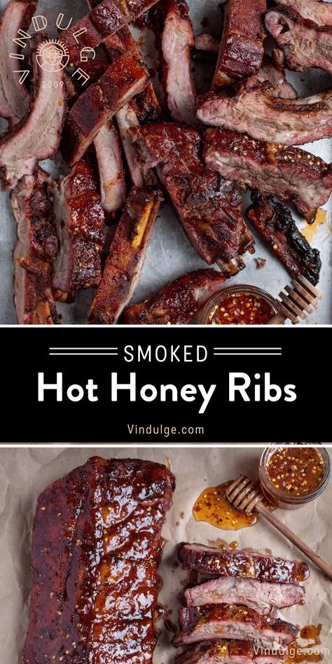 Sweet And Spicy Ribs, Honey Ribs Recipe, Pitboss Recipes, Homemade Hot Honey, Honey Ribs, Hot Honey Recipe, Ribs Recipes, Glazed Ribs, Rib Sauce