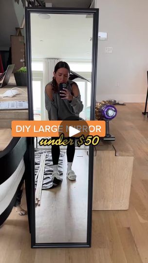 25K views · 90 reactions | DIY Windowpane Mirror Under $50 #Reels #Cheap #Mirror | the_avantgarde_ Large Mirror Diy, Windowpane Mirror, Diy Mirror, Large Mirror, Budget Friendly, Furniture Diy, Mood Board, Diy Projects, Audio