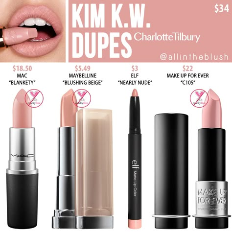 CHARLOTTE TILBURY KIM K.W. MATTE REVOLUTION LIPSTICK DUPES Maroon Lipstick, Revolution Lipstick, Beauty Make-up, Best Lipsticks, Elf Makeup, Makeup Guide, Lipstick Red, It Cosmetics, Drugstore Makeup