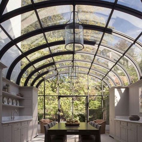 . Modern Skylights, Kitchen Ceiling Design, Kitchen Ceiling, Glass Roof, Diy Renovation, Beautiful Kitchens, Historic Homes, Historic Buildings, Ceiling Design