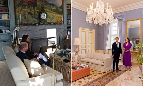 11 beautiful royal living rooms: The Queen, Kate Middleton, Princess Mary Kate Middleton House Interior, Royal Living Room, British Living Room, Royal Lodge Windsor, Richmond Palace Queen Elizabeth, Buckingham Palace Throne Room, Sandringham House, British Interior Design, Royal Lodge