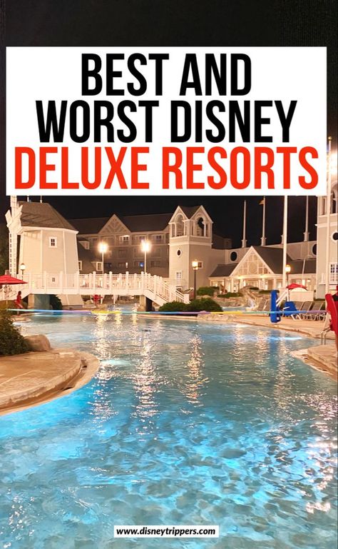 Best Disney Hotels, Best Disney World Resorts, Disney Deluxe Resorts, Resorts For Kids, Universal Vacation, Travel Disney, Disney Honeymoon, Trip To Disney World, Disney Products