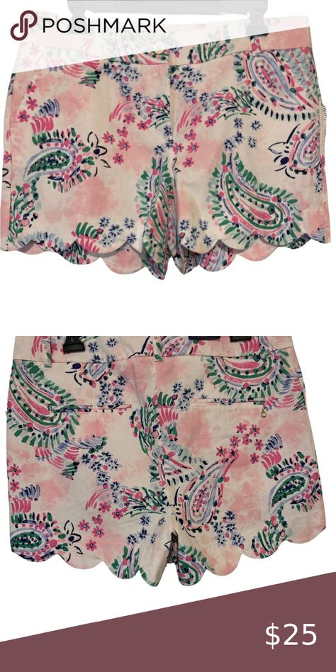 Crown and Ivy shorts Crown And Ivy, Scalloped Shorts, Ivy, Paisley, Crown, Pants, Fashion Design, Fashion Trends, Closet