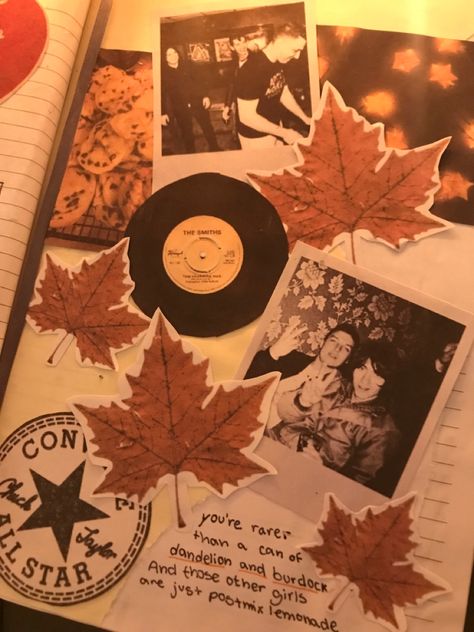 Autumn Aesthetic Journal, Fall Scrapbook Aesthetic, Fall Journal Ideas Aesthetic, Fall Journal Aesthetic, Autumn Scrapbook Ideas, Autumn Journal Page, Fall Scrapbook Ideas, Autumn Journal Ideas, Journal Ideas Autumn