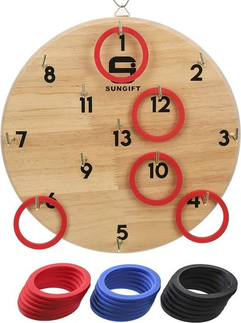 Fun Games For Family, Kids Yard, Diy Yard Games, Wall Game, Ring Toss Game, Games For Family, Games For Boys, Ring Game, Wood Games