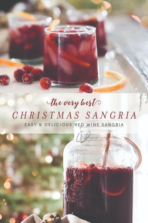 Holiday Sangria Recipes, Best Sangria, Christmas Sangria Recipes, Best Sangria Recipe, Red Sangria Recipes, Winter Sangria, Holiday Sangria, Christmas Sangria, Red Wine Sangria