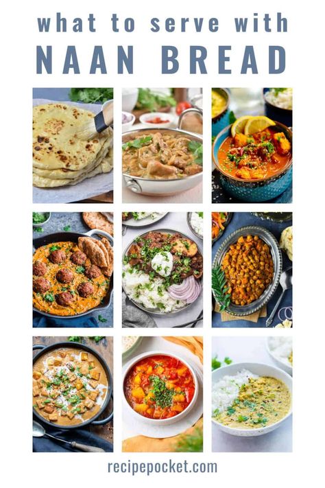 Food To Eat With Naan Bread, Naan Bread Recipes Dinners, Recipes Using Nana Bread, Dinner Ideas With Naan Bread, Dishes With Naan Bread, Chicken With Naan Bread, Naan Meal Ideas, Naan Recipe Ideas Dinners, Naan Ideas Dinners