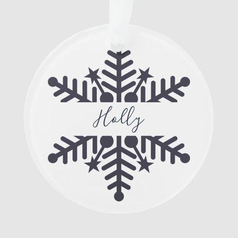 3 Inch Acrylic Ornament, Snowflake Christmas Ornaments, Nordic Snowflake, Scandinavian Design Style, Minimalist Christmas Tree, Rustic Holiday Decor, Acrylic Ornaments, Cricut Christmas, Snowflake Christmas