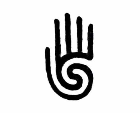 Spiral Hand Tattoo, Pottery Logo, Native American Tattoo Designs, Henna Tattoo Ideas, Pagan Tattoo, Spiritual Logo, Earthy Tattoos, Art Is Dead, Nature Symbols