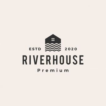 Lake House Logo, River Logo Design, Lake Logo, Architecture Website, River Logo, Delta Logo, Boat Icon, Catering Logo, Sunshine City