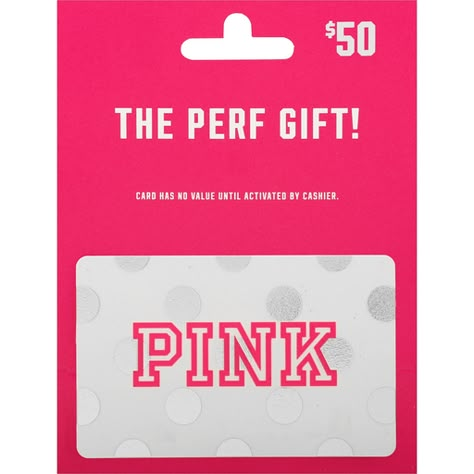 Cheap Present Ideas, Victoria Secret Birthday, Gift Cards Aesthetic, Pink Gift Card, Victoria Secret Gift Card, Picnic Cafe, Gift Card Ideas, Verizon Phones, Viral Products