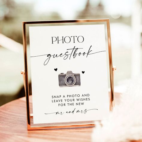 Minimalist Wedding Photo Guestbook Sign Wedding Photo Guest Book, Photo Guest Book Sign, Polaroid Guest Book Sign, Polaroid Wedding, Photo Guest Book Wedding, Study Topics, Polaroid Guest Book, Photo Polaroid, Minimalist Photos