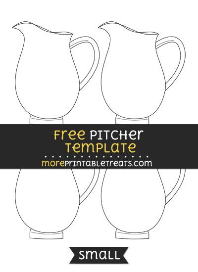 Free Pitcher Template - Small Pitcher Template Ceramics, Handbuilt Mugs Template, Pottery Pitchers Ideas, Hand Building Templates, Templates For Clay Free Printable, Printable Pottery Templates, Clay Templates Patterns, Ceramic Templates Free Printable, Slab Pottery Templates Free Printable