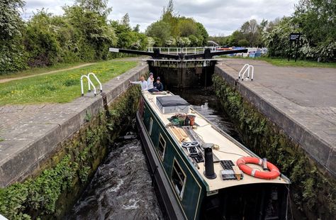 Self Build Campervan, Narrow Boats, Boat Living, Narrow Boat, Canal Boats, Alternative Living, Boat Safety, Float Your Boat, Boat Interior