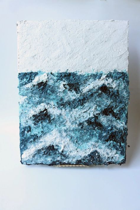 Artsy Textured Canvas with Fast Mâché Paper Mache Art On Canvas, Paper Mache Canvas, Mache Art, Paper Mache Art, Textured Canvas, Piece Of Art, Canvas Texture, Art On Canvas, Paper Mache