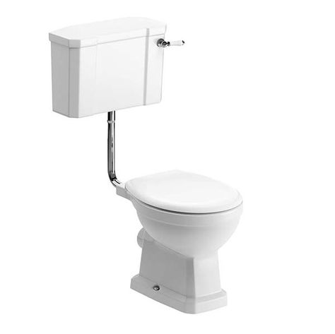 Whitechapel Low Level Toilet (Including Seat) | bathstore Zen Bathrooms, Styled Bathroom, Low Level Toilet, Downstairs Wc, Bathroom Sanitary, Style Toilet, Traditional Bathrooms, Toilet Cistern, Latest Bathroom