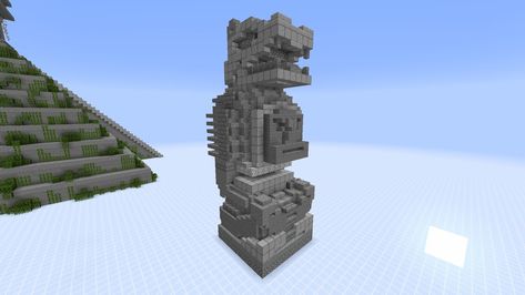 Mayan Statue, Minecraft Statue, Minecraft Temple, Aztec Statues, Minecraft Statues, Minecraft Interior, Minecraft Interior Design, Minecraft Mobs, Minecraft Construction