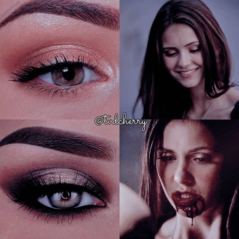 Katherine Pierce Halloween Makeup, Katherine Pierce Makeup Eye, Tvd Makeup Vampire, Matching Makeup Looks, Elena Makeup, Vampire Diaries Makeup, Mack Up, Katerina Petrova, Vampire Makeup