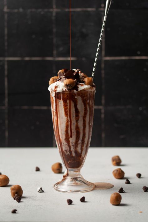 Cookie Dough Milkshake Recipe, Cookie Dough Milkshake, Edible Brownie Batter Recipe, Edible Brownie Batter, Boozy Hot Chocolate, Homemade Baileys, Homemade Cookie Dough, Boozy Chocolate, Edible Cookie Dough Recipe