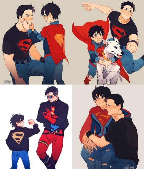 #Superboy - Hon x Connor Jon Superboy, Connor And Jon Kent, Superman And Superboy, Conner And Jon Kent, Jon And Conner Kent, Tim X Connor, Nightwing X Superboy, Superboy X Robin, Connor Kent