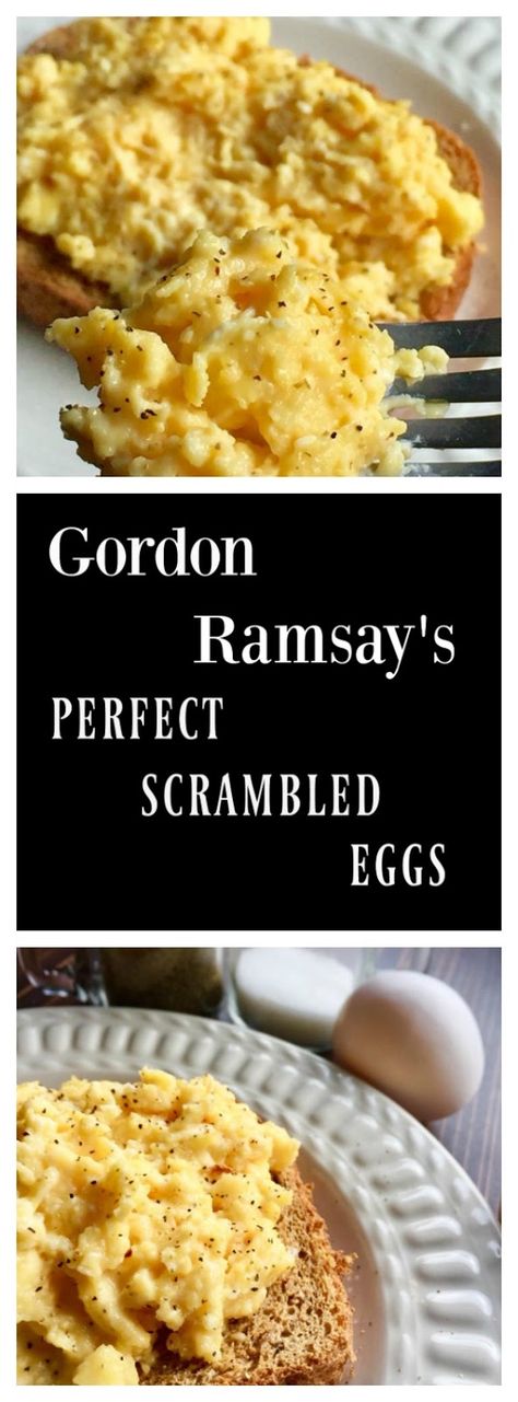 Gordon Ramsay's revealed way to execute a perfectly creamy and fluffy batch of scrambled eggs. Perfect Scrambled Eggs, Gordon Ramsey Recipes, Best Scrambled Eggs, Egg Benedict, Creamy Scrambled Eggs, Gordon Ramsay Recipe, Scrambled Eggs Recipe, Diy Easy Recipes, Fool Proof Recipes