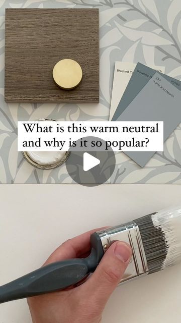 INTERIOR DESIGNER & MENTOR on Instagram: "The Details 👇🏻

Skimming Stone (241) by Farrow & Ball

Not just any neutral! Here’s what to love about Skimming Stone

✅ It is warm! 
Perfect for north-facing spaces or any room that you want to feel cosy and welcoming. 

✅ It’s contemporary
This neutral does not have that aged feel a lot of Farrow & Ball colours do. Its slight lilac undertone gives it a modern look. 

✅ It’s elegant and timeless 
This kind of stony, grey neutral will always look effortlessly pretty. 

✅ It’s SO versatile
It works with so many colours, other greys, browns, greens, any colour that has a touch of purple in it. My favourite combos are Skimming Stone with De Nimes or Pigeon. 

✅ It’s great on ceilings & woodwork
Use it as your complementary colour on ceilings and woo De Nimes Farrow Ball, Farrow And Ball Skimming Stone, Effortlessly Pretty, Skimming Stone, Painted House, Paint Color Palettes, Farrow And Ball, Pallet Painting, Paint Colour