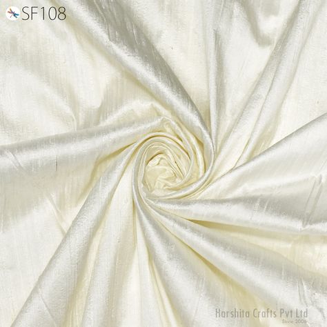 Ivory Pure Dupioni Fabric Raw Silk by the Yard Indian Wedding Dresses Pillow Cover Drapery Curtains Cushions Costume Sewing Waist Coat Raw Silk Curtains, Dupioni Silk Fabric, Drapery Curtains, Indian Wedding Dresses, Costume Sewing, Raw Fabric, Raw Silk Fabric, Silk Curtains, Waist Coat