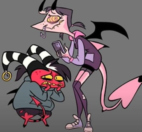 Helluva Boss Species, Helluva Boss Side Characters, Helluva Boss Background Characters, Demon Species, Imp Oc, Background Characters, Perspective Drawing Architecture, Love Backgrounds, Vivziepop Hazbin Hotel