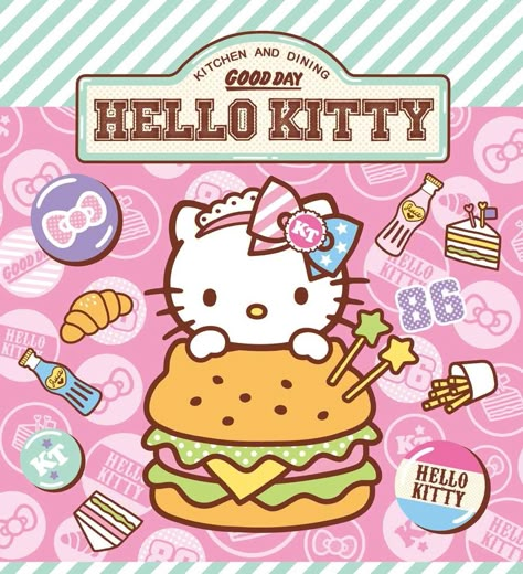 . Hello Kitty Food, Hello Kitty Apple, Food Hamburger, Hello Kitty Imagenes, Melody Wallpaper, Hello Sanrio, Hello Kitt, Charmmy Kitty, Hello Kitty Images