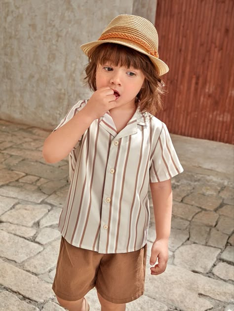 Vintage Outfits Boys, Boys Summer Fashion, Shein Kids, Toddler Boy Fashion, Boys Summer Outfits, Toddler Boy Outfits, Summer Boy