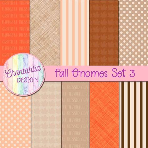 Free digital papers in a Fall Gnomes theme. Match them with the other digital papers, design elements and more in the Fall Gnomes set on Chantahlia Design. Instant download. Use them in your digital scrapbooking, digital planning, card making and other digital crafts or print them off for paper crafts Digital Paper Free Download, Papers Design, Free Download Printables, Free Digital Scrapbooking Paper, Fall Gnomes, Thanksgiving Paper, Paper Clip Art, Digital Paper Free, Free Digital Scrapbooking