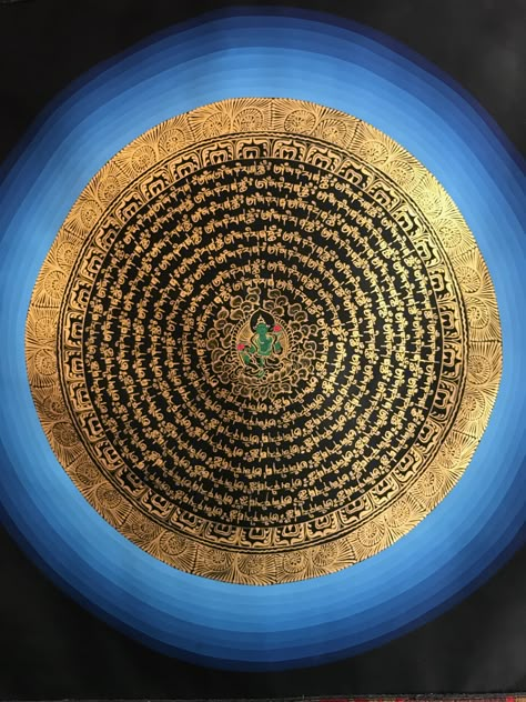 Green Tara Mandala, Mantra Wallpaper, Green Tara Mantra, Buddhist Mantra, Buddhist Philosophy, Hinduism Art, Vedic Art, Shiva Art, Thangka Painting