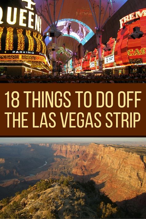 The Strip is a must-see Las Vegas attraction, but Vegas and the surrounding area have much more to offer than bright lights, casinos, and all-you-can-eat buffets.   Discover 18 other fabulous things to do off the Las Vegas Strip! Strip Lighting Ideas, Las Vegas Quotes, Las Vegas Attractions, Vegas Attractions, Heart Of Vegas, Los Vegas, Vegas Fun, Las Vegas Vacation, Visit Las Vegas