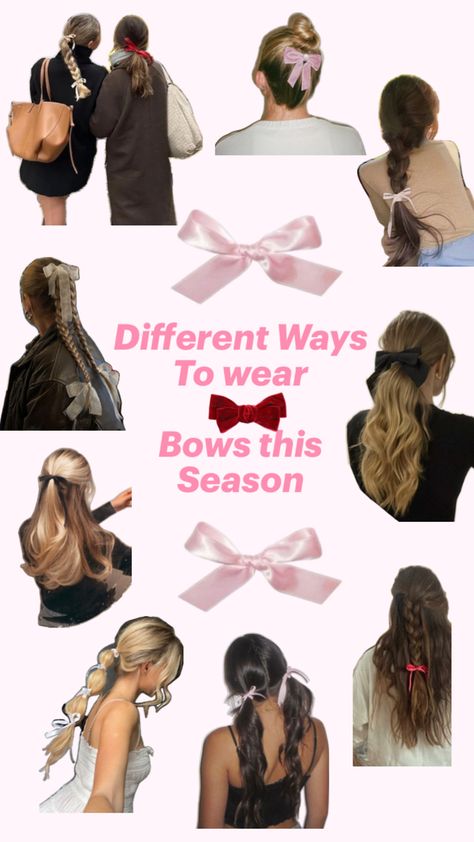 #BowHairstyleInspo #BowInspo #BowStyleInspo #inspo #inspiration #bow #fall #winter #hairstyles Bow Hairstyles, Bow Hairstyle, Winter Hairstyles, Fashion Inspo, Fall Winter, Hairstyles, Hair Styles