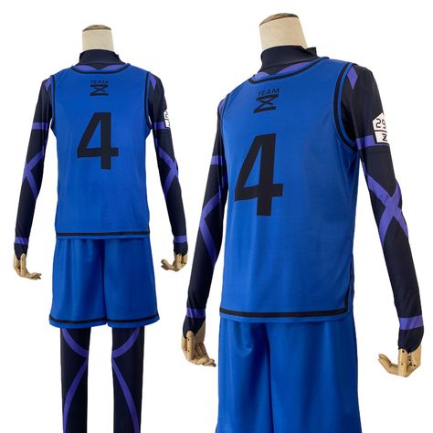 Soccer Costume, Isagi Bachira, Blue Lock Anime, Soccer Uniforms, Cultural Festival, Anime Cosplay Costumes, Blue Football, Halloween Costumes Ideas, Costume Themes