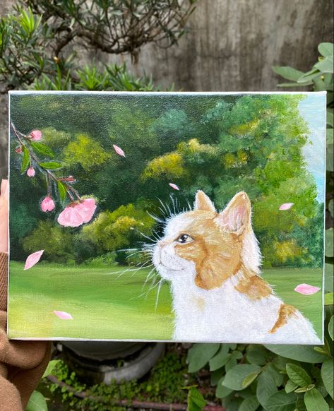 Painting Ideas Cool, Animals Canvas Painting, Intermediate Acrylic Painting, Clare Paint, Fall Craft Ideas, Painting On Canvas For Beginners, Sky Art Painting, Old World Christmas Ornaments, Canvas For Beginners