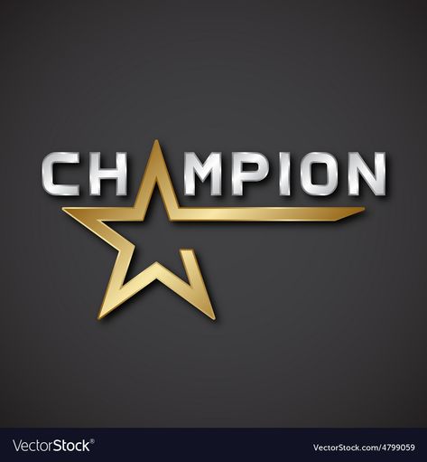 Champion Logo, Golden Star, Chevrolet Logo, Tattoos For Guys, Png Images, Adobe Illustrator, Vehicle Logos, Print On Demand, Vector Images