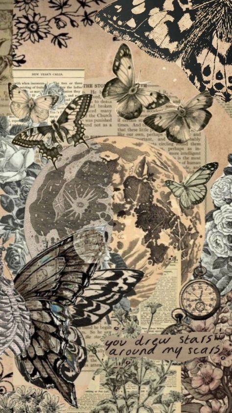 #butterfly #vintage #talorswift Journals Ideas, Butterfly Vintage, Front Page Design, Butterfly Poster, Butterfly Crafts, Old Paintings, Butterfly Wallpaper, Butterfly Garden, Printable Paper