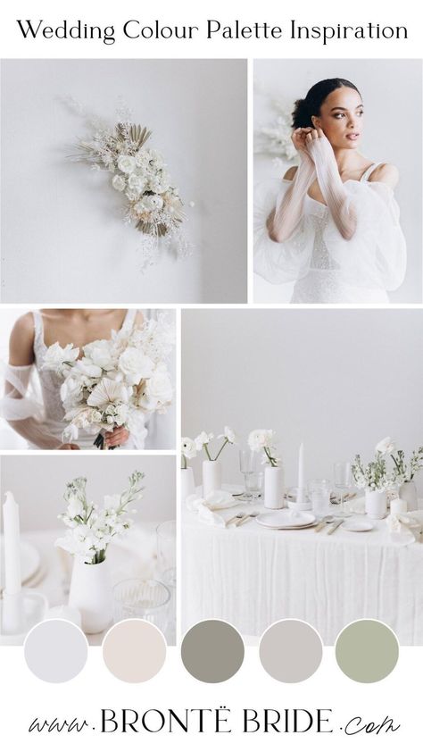 Modern Ethereal Wedding, Elegant Wedding Colors, Wedding Colour Palettes, Mood Wedding, Colour Palette Inspiration, White Wedding Inspiration, Pallet Wedding, Wedding Color Pallet, Beach Wedding Colors