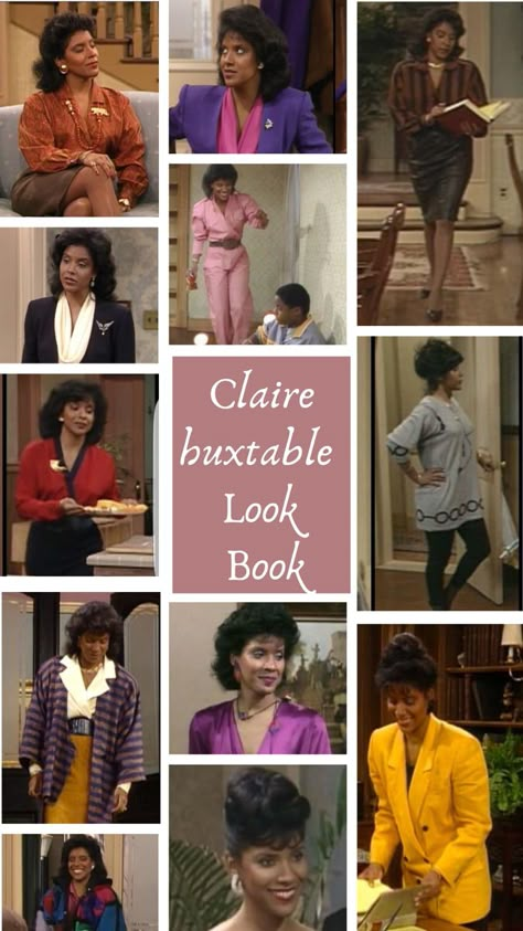 Regine Hunter Outfits, Clair Huxtable, The Cosby Show Aesthetic, Claire Huxtable, The Cosby Show Fashion, Denise Huxtable Outfits, Cosby Show, Claire Huxtable Fashion, Claire Lyons The Clique