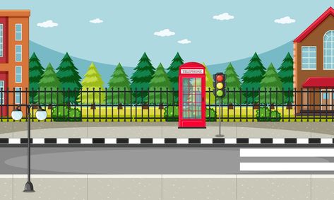 Awsome Pictures, Perjalanan Kota, Street Background, Red Telephone Box, Red Telephone, Transportation Poster, Illustration Story, Telephone Box, Pink Background Images