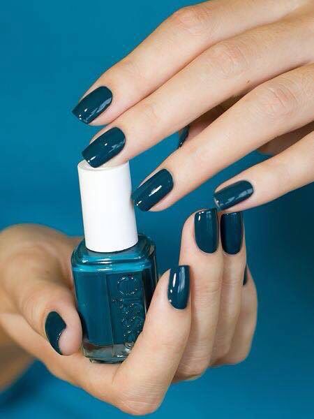 So nice Teal Nails, Blue Nail Polish, Purple Nail, Essie Nail Polish, Blue Nail, Essie Nail, Fall Nail Colors, Nails And Makeup, Manicure Y Pedicure